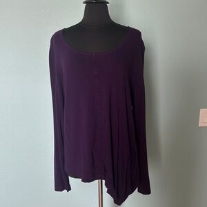 Women's Purple Long Sleeve Top